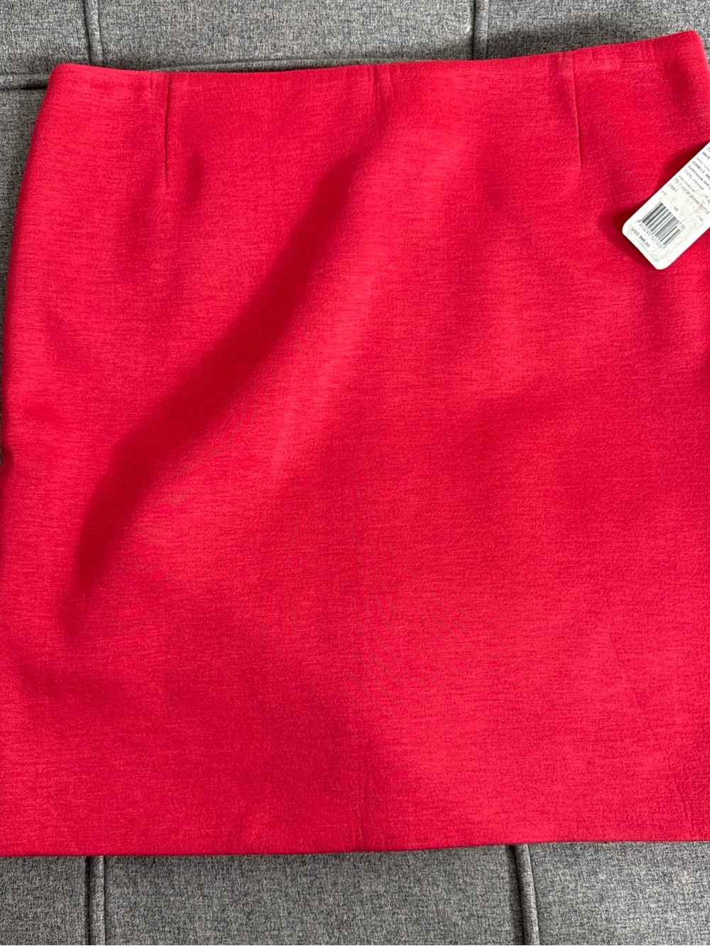 NWT AKRIS Punto 10 2 Tone Red Ponte Knit Pencil Skirt QuietLuxury Career Women's